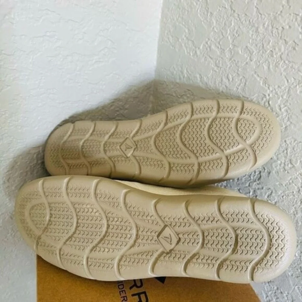 SPERRY TOP-SIDER Men's Captains Moc‎ Toe Hemp Boat  Shoe, Size 11.5, Ivory, NWT